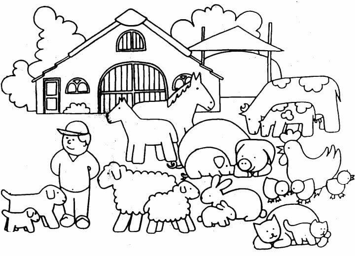 Farm Animal Coloring Pages - Free Printable Coloring Pages for Kids