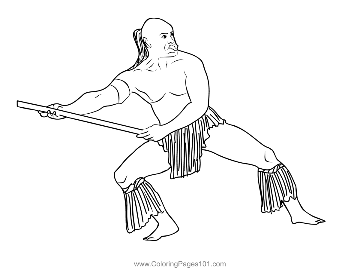 Traditional Maori Dancer New Zealand Coloring Page for Kids - Free New  Zealand Printable Coloring Pages Online for Kids - ColoringPages101.com | Coloring  Pages for Kids
