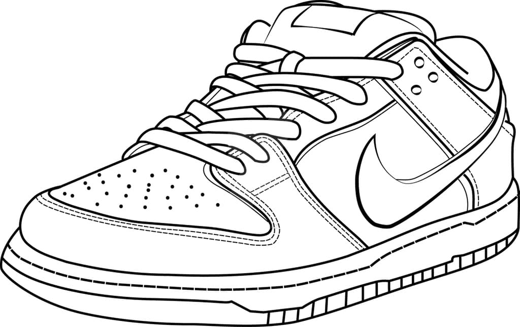 Nike Shoe Printable Coloring Pages - Nike Coloring Pages - Coloring Pages  For Kids And Adults