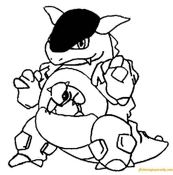 Kangaskhan Pokemon Coloring Pages - Pokemon Characters Coloring Pages - Coloring  Pages For Kids And Adults