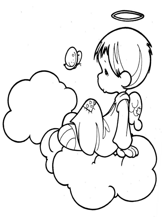 Cute Little Angel Coloring Pages - Get Coloring Pages