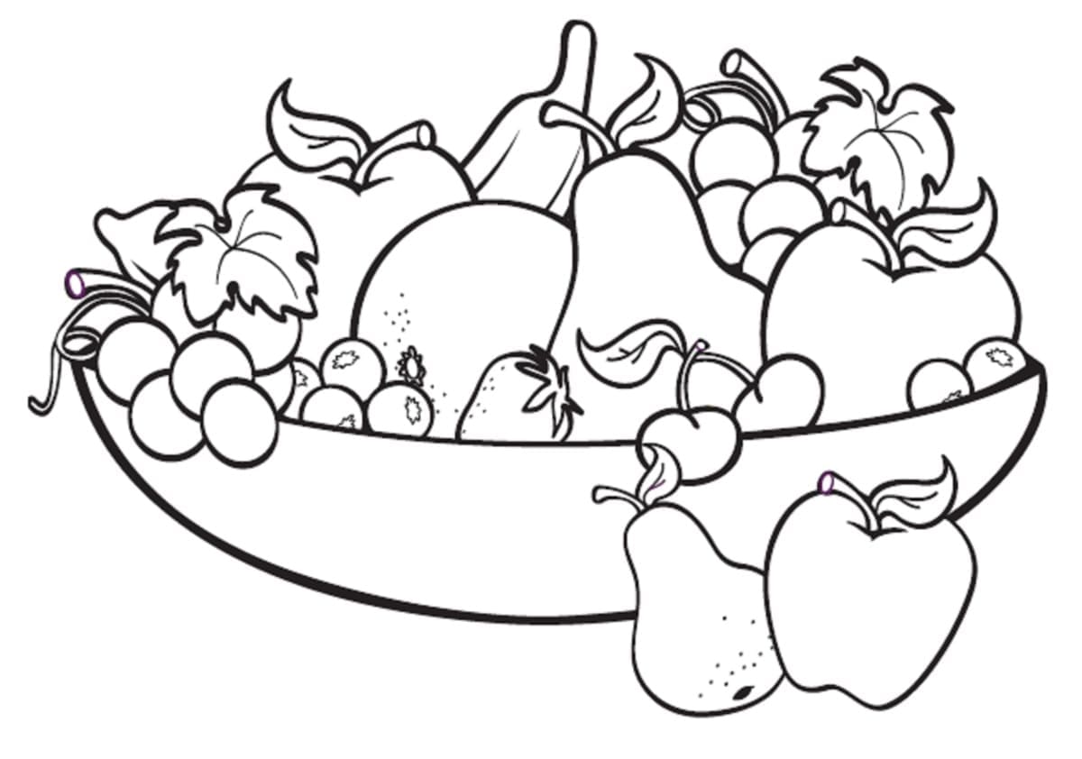 Fruit Coloring Pages | Collection of Printable Fruit Pictures