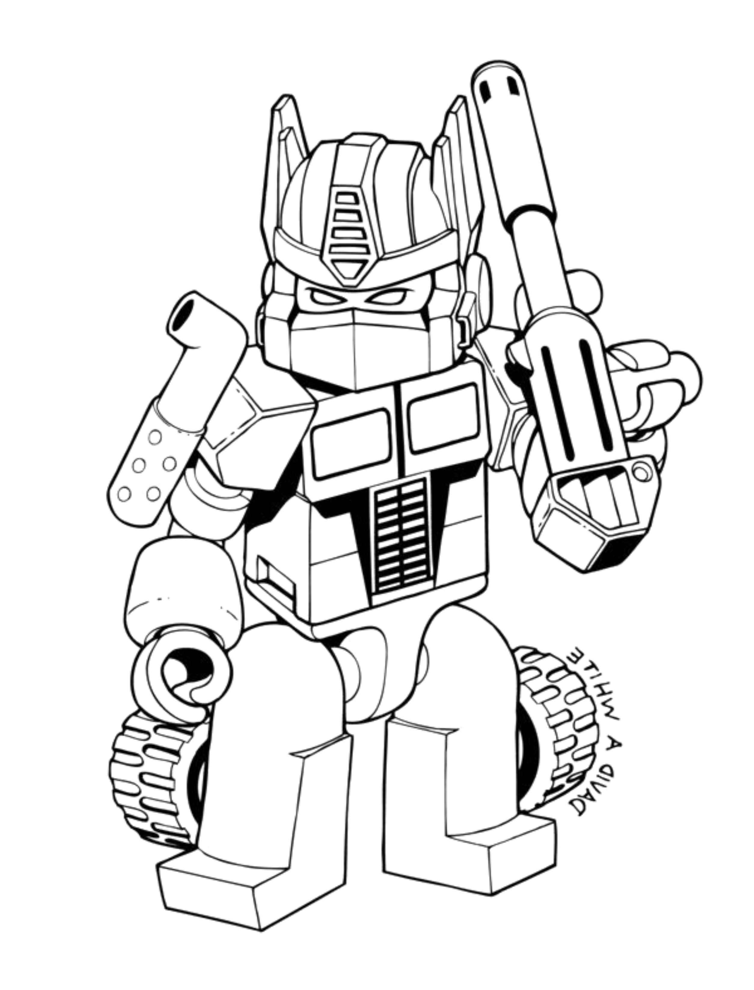 lego transformers coloring pages - Printable Kids Colouring Pages