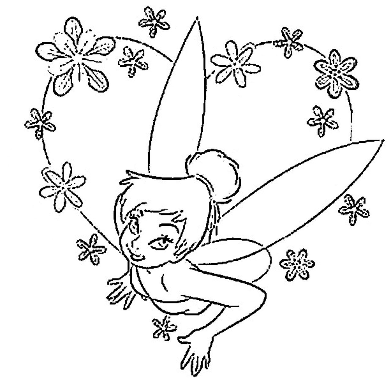 Free Printable Tinkerbell Coloring Pages For Kids