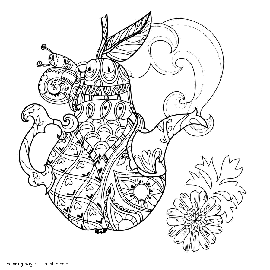 Easy Abstract Coloring Pages || COLORING-PAGES-PRINTABLE.COM