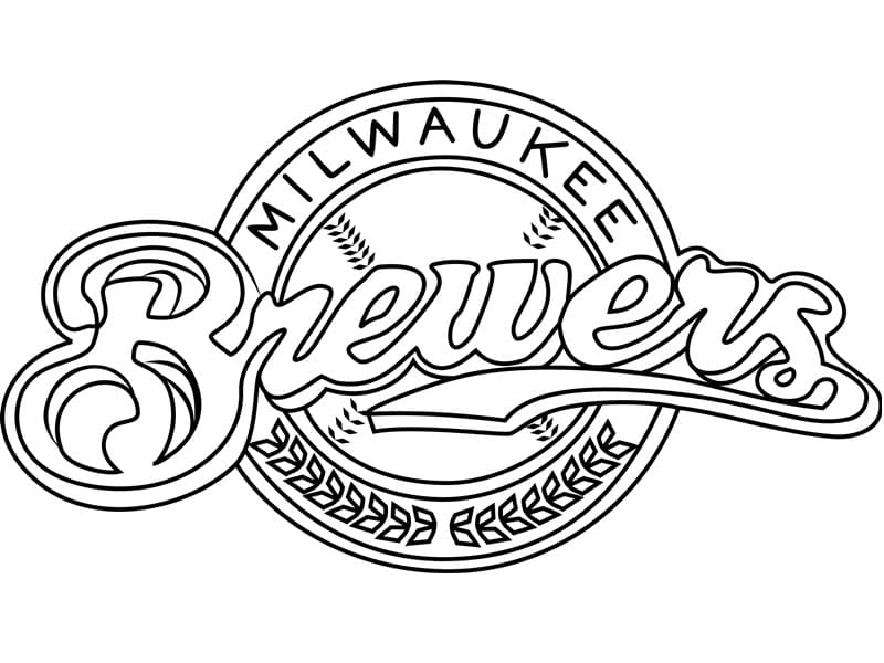 Milwaukee Brewers Logo Coloring Page - Free Printable Coloring Pages for  Kids