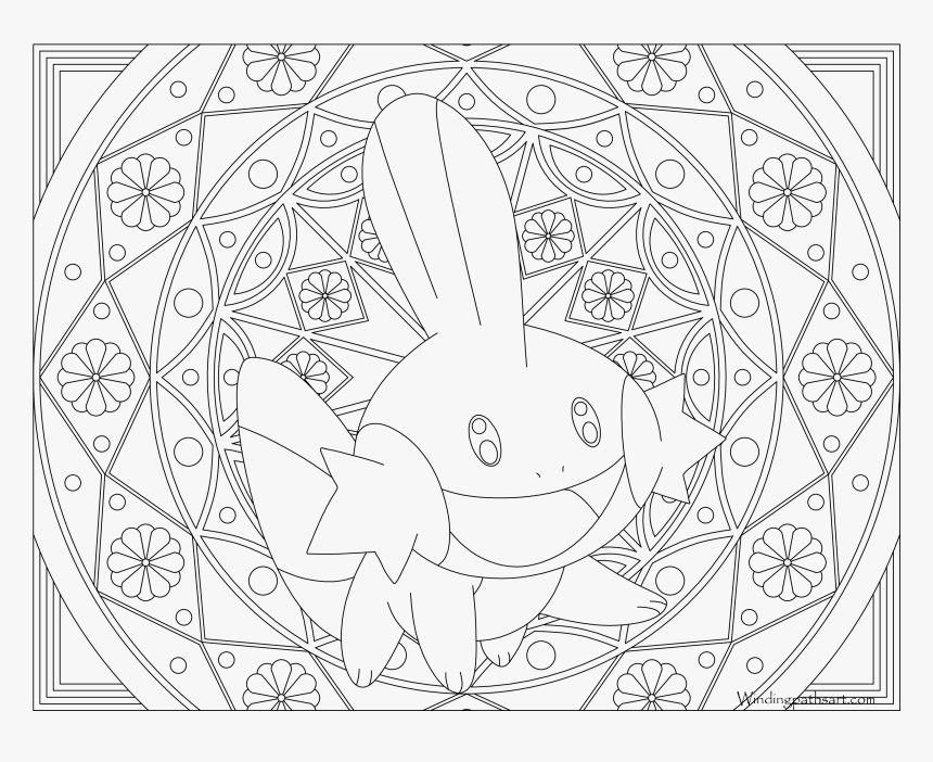 Mud Kip Adult Coloring Pages , Png Download - Pokemon Dragonair Coloring  Page, Transparent Png , Transparent Png Image - PNGitem