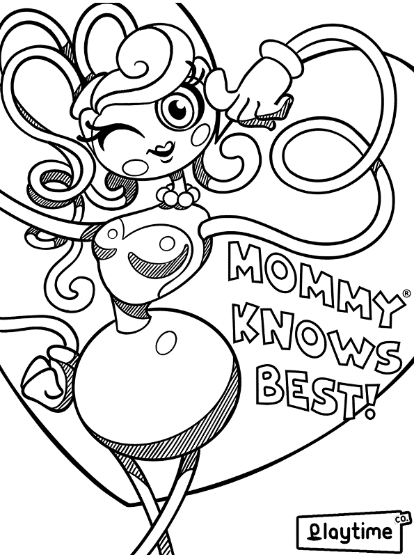 Kids-n-fun.com | Coloring page Poppy Playtime Mommy Long Legs Poppy Playtime