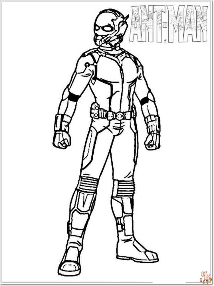 Ant Man Coloring Pages - Printable & Free by GBcoloring