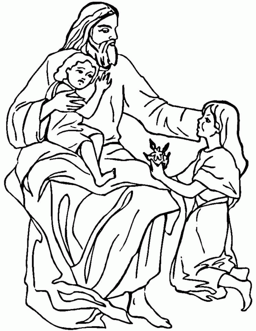 little children coloring pages jesus loves coloring becuo. jesus ...