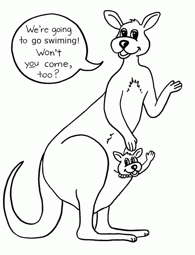 Kangaroo Coloring Pages Coloring Pages 271726 Kangaroo Coloring 