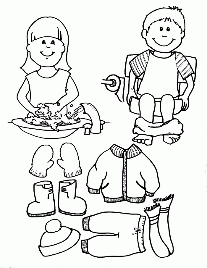 Boy And Girl At Home Coloring Pages: Boy And Girl At Home Coloring 