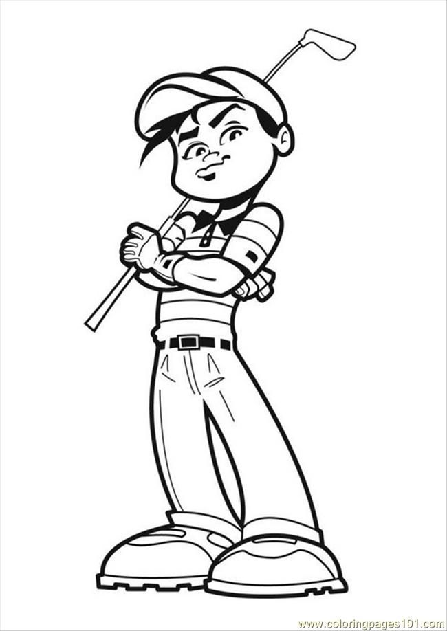 Free printable golf coloring pages Wag's Motorcycle Repair & Detailing