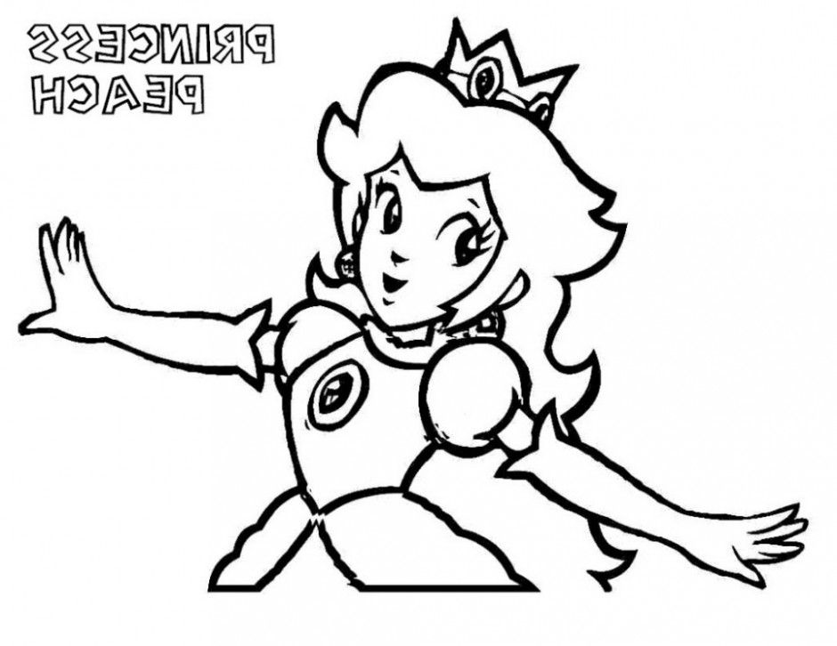 Mario And Princess Peach Coloring Pages Coloring Pages 233313 