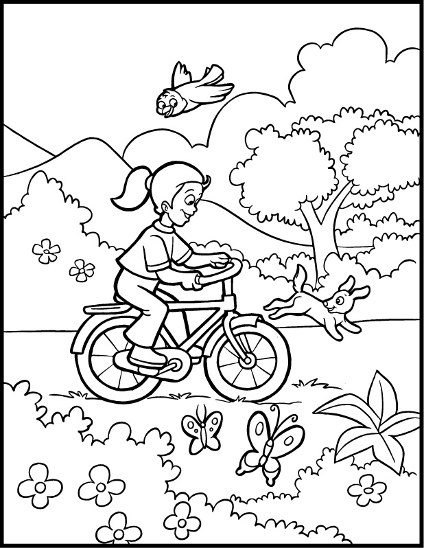 Winter Season Coloring Sheet