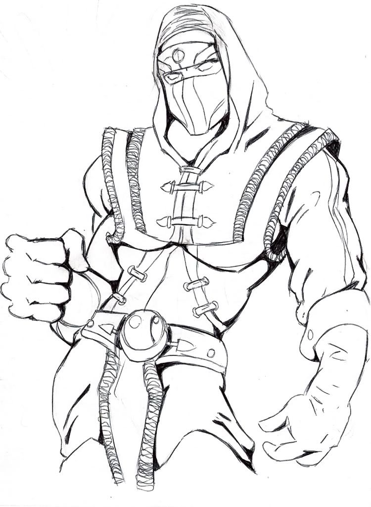 Ermac Mortal Kombat Colouring Pages