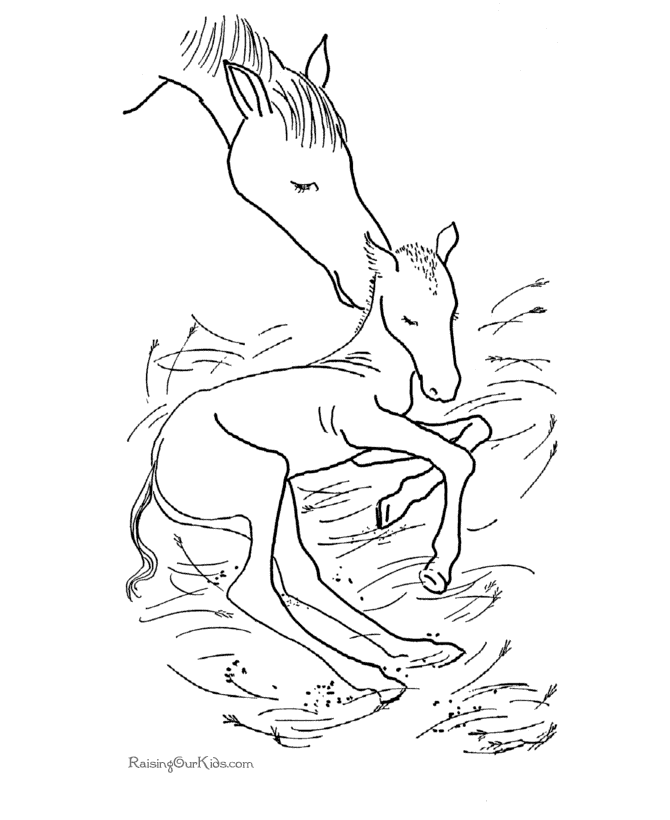 Horses Coloring Pages 027