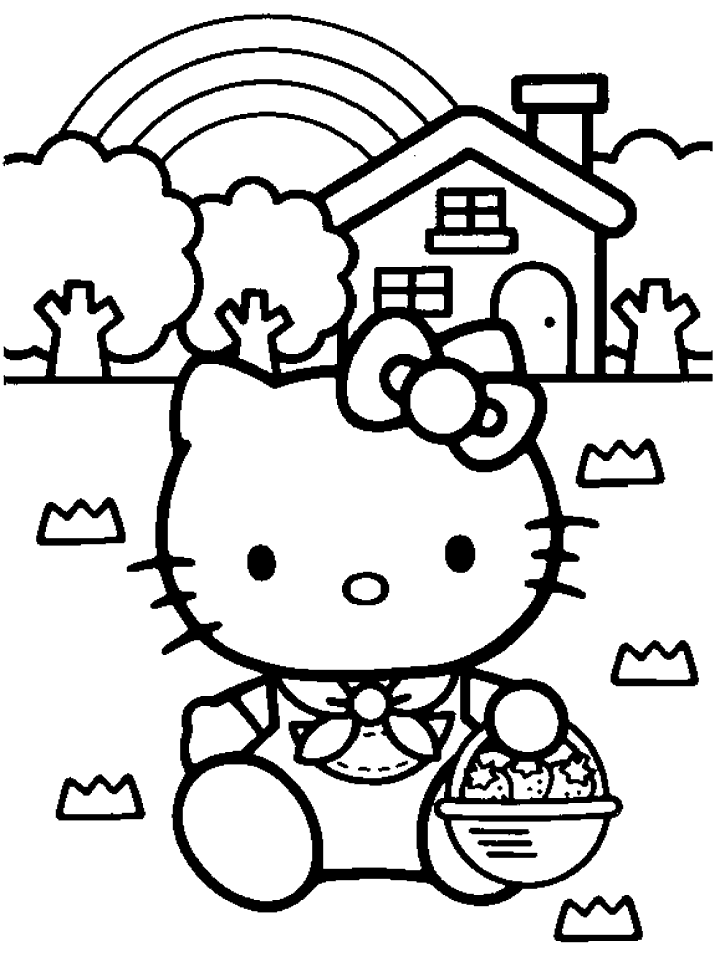 Hello Kitty | Download printable coloring pages, coloring sheets 