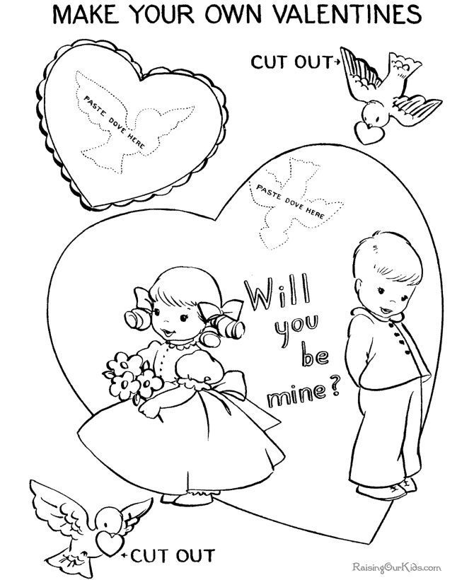 Printable Valentine Day coloring page - 008