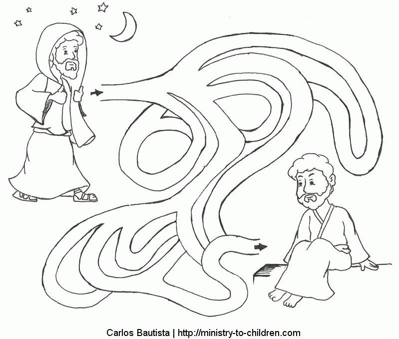 Jesus With Children Coloring Page : Jesus With Children Coloring 