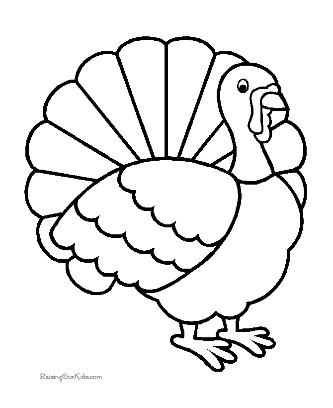 Printable Turkey Coloring Book Page 005