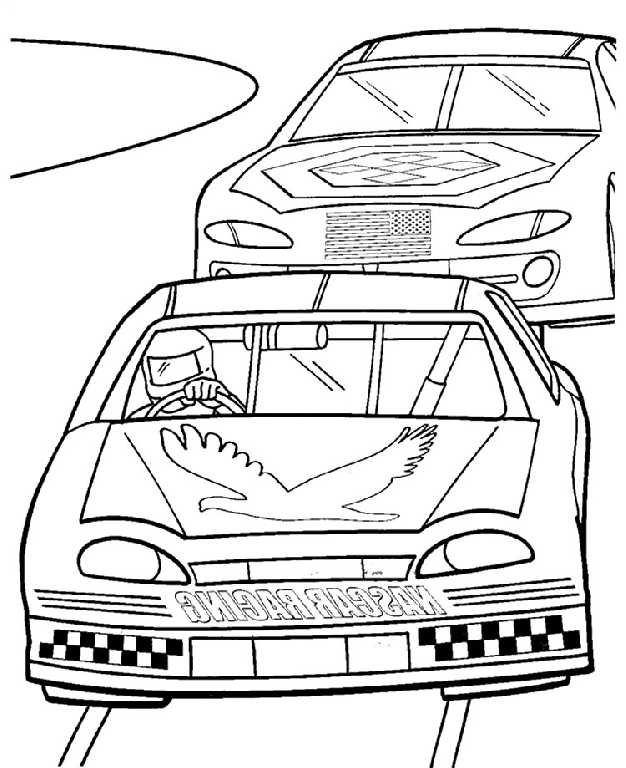 Nascar Race Car Coloring Pages