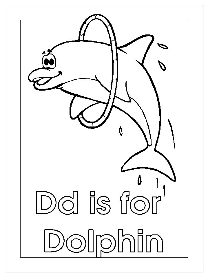 Dolphin Coloring Pages (17) - Coloring Kids