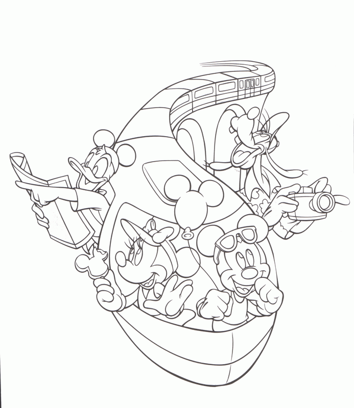 Disney Cruise Coloring Pages - Free Printable Coloring Pages 