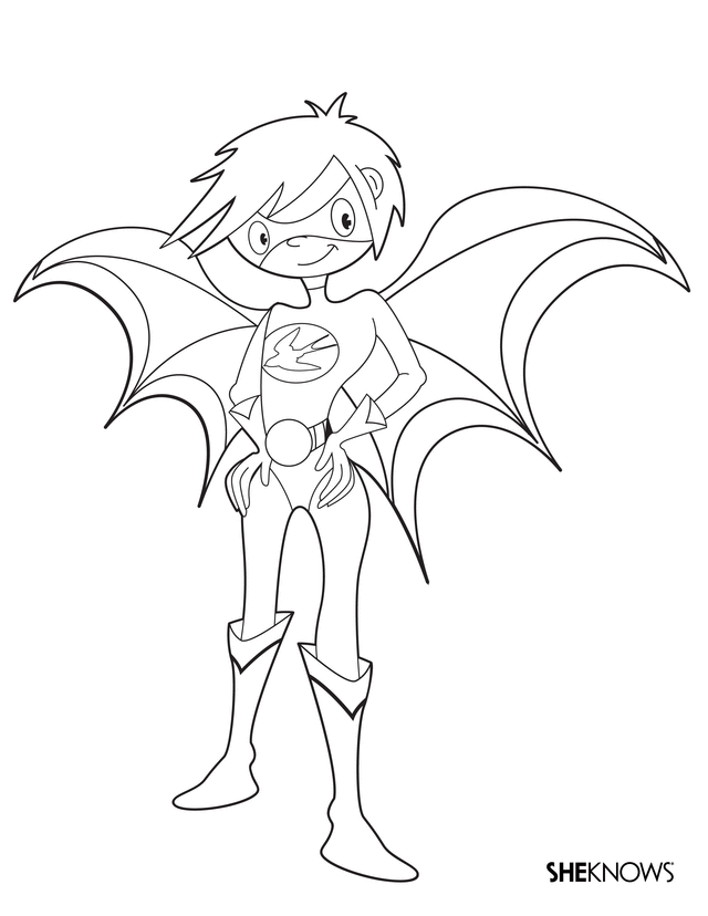 superhero flash Colouring Pages