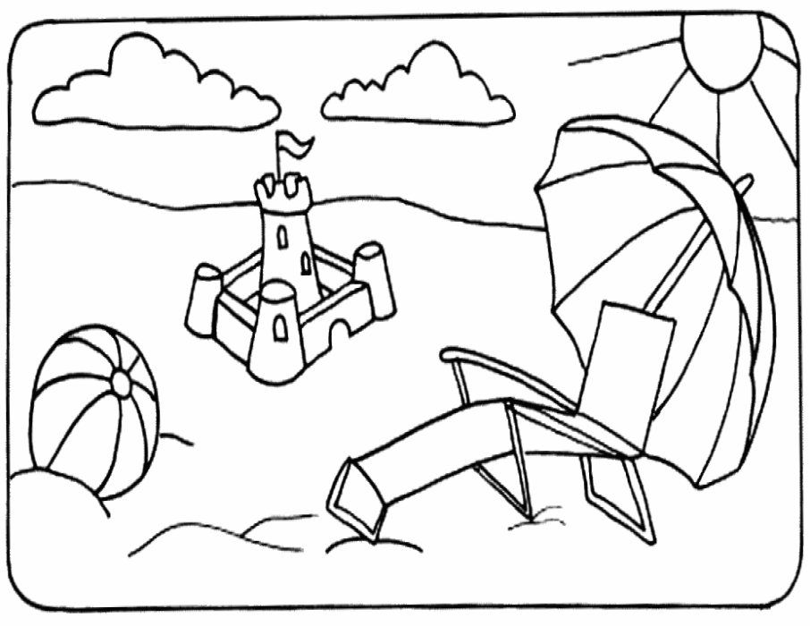 Summertime Coloring Pages - Coloring For KidsColoring For Kids