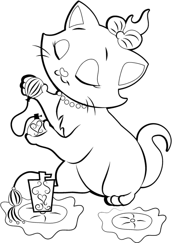 Disney Coloring Pages Cat | Free Printable Coloring Pages