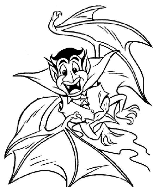 halloween bat coloring pages | Coloring Picture HD For Kids 