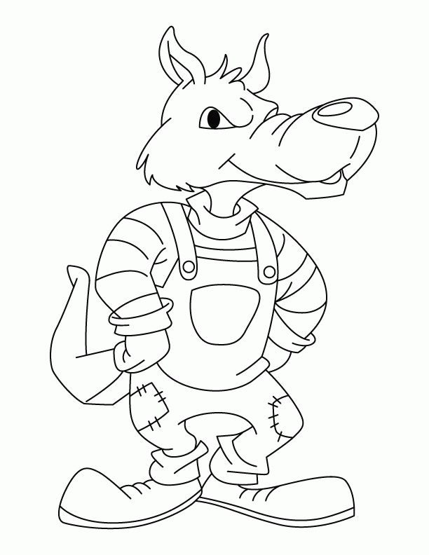 Smart wolf coloring pages | Download Free Smart wolf coloring 