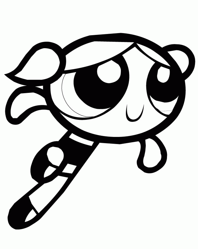 Character Powerpuff Girls Coloring Pages - Powerpuff Girls Cooling 