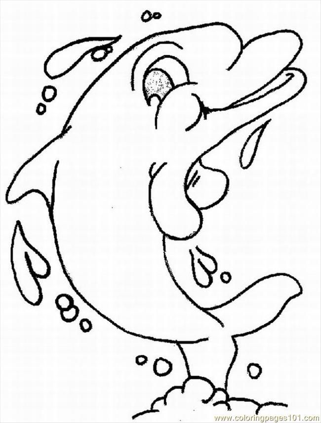 Coloring Pages Dolphins Coloring Pages 3 Lrg (Mammals > Dolphin 