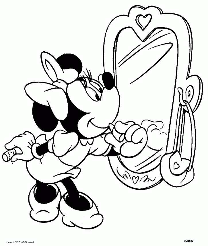 Minnie Mouse Coloring Pages For Kids Printable | COLORING WS