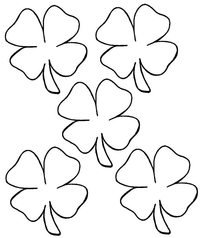 Printable clover-coloring-page - Coloringpagebook.com