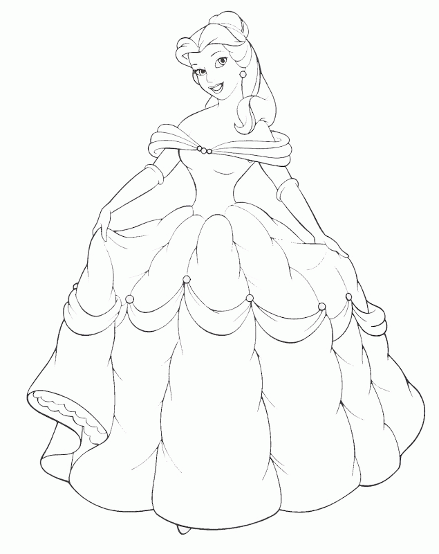 Disney Princess Dress Up Coloring Pages | Best Coloring Pages