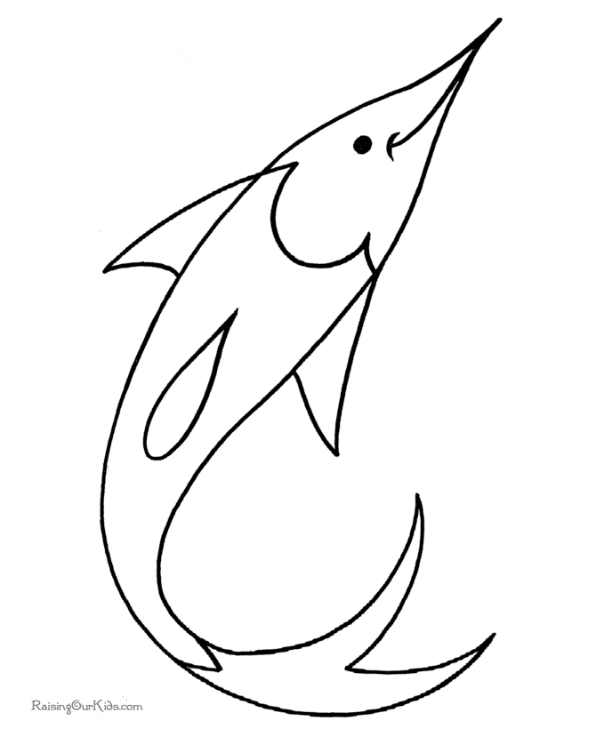 Free Fish to Print and Color 006