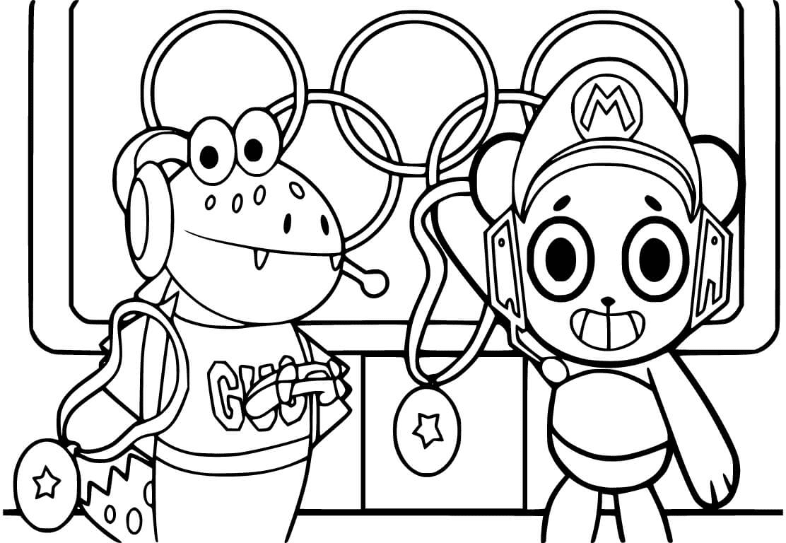 Combo Panda and Gus Coloring Pages - Ryan's World Coloring Pages - Coloring  Pages For Kids And Adults