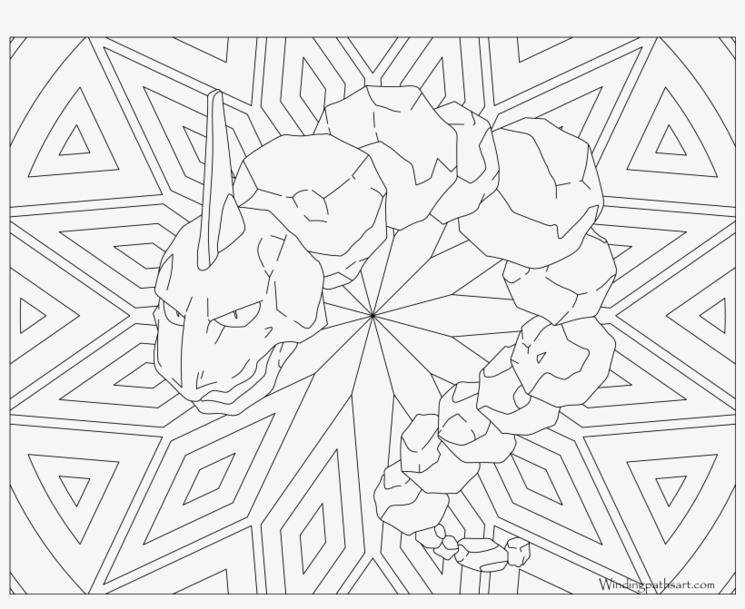 Onix Coloring Pages - Pokémon PNG Image | Transparent PNG Free Download on  SeekPNG