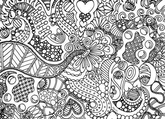 Hard For Girls - Coloring Pages for Kids and for Adults