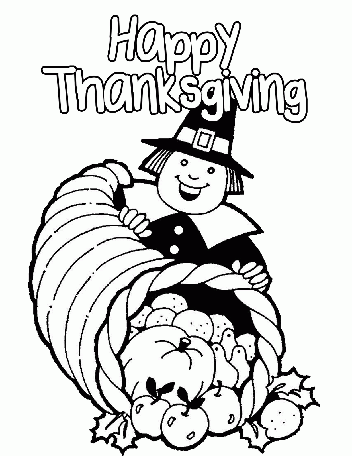 Popular Free Printable Thanksgiving Coloring Pages For Kids ...