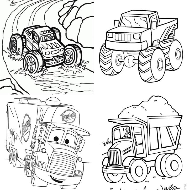 25 Free Monster Truck Coloring Pages for Kids and Adults