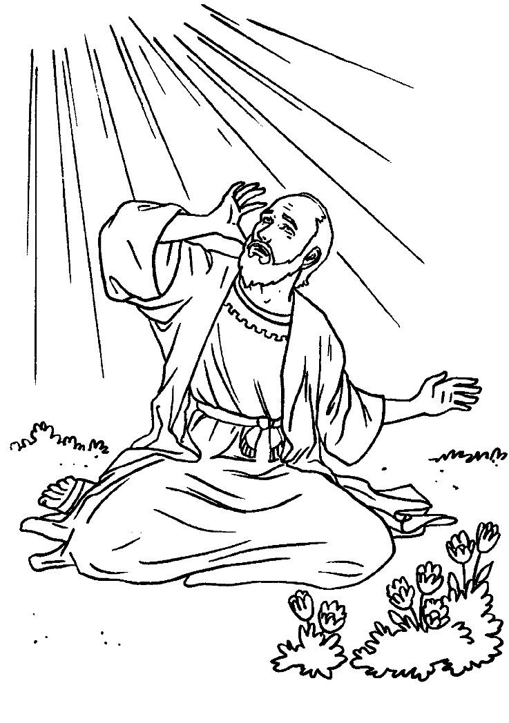 saul to paul coloring sheet - Clip Art Library