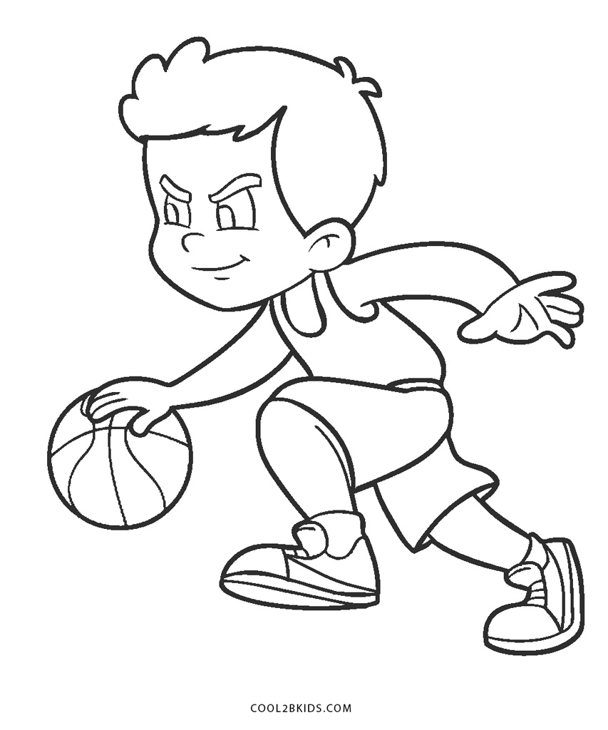 Free Printable Basketball Coloring Pages For Kids