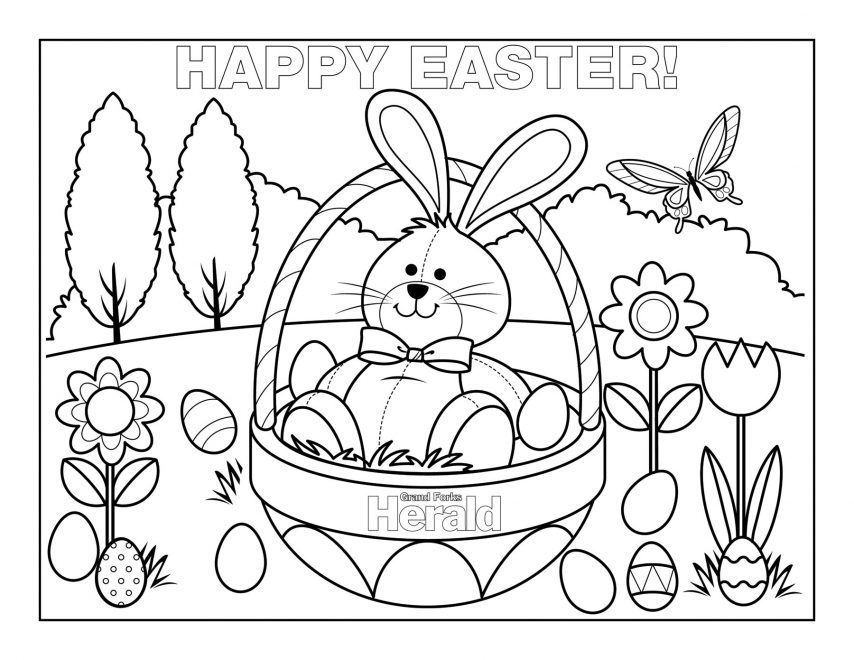 28 Printable Coloring Pages for Kids for: Easter Coloring ...
