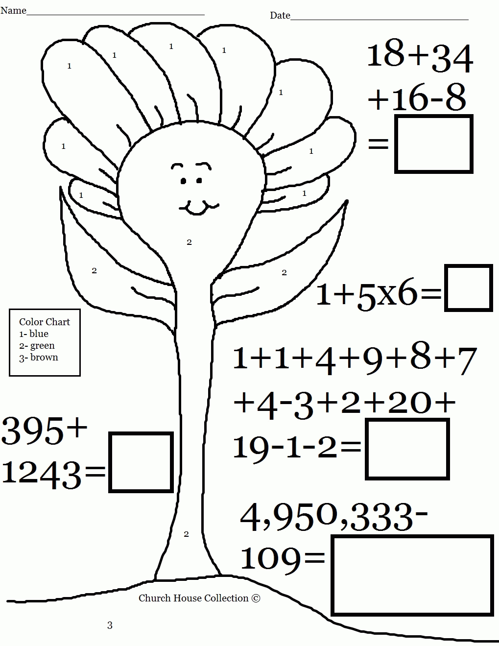Free Printable Coloring Math Pages - Coloring
