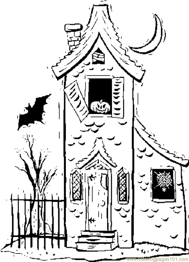 Building Full House Coloring Pages - Coloring Labs