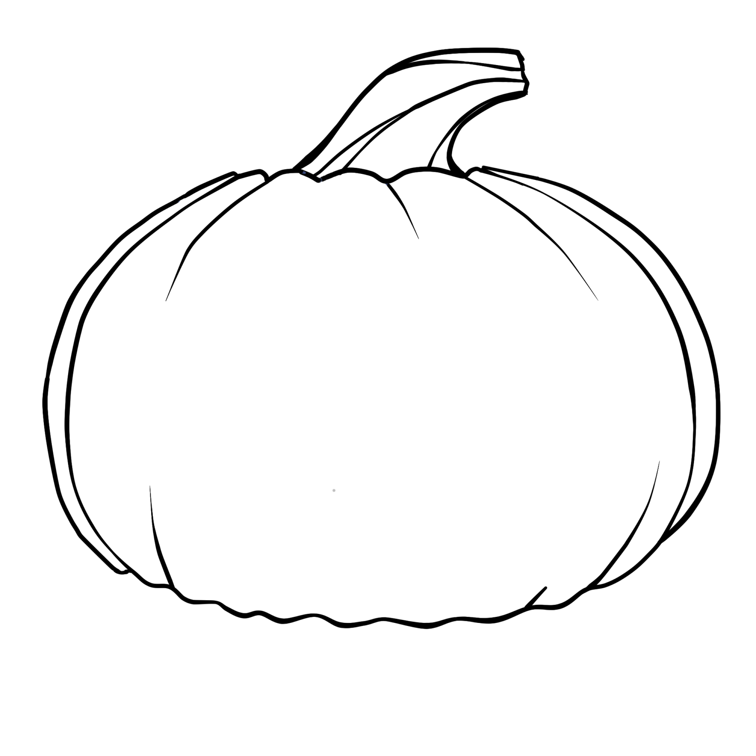 Coloring Page Of A Pumpkin - Coloring Pages for Kids and for Adults
